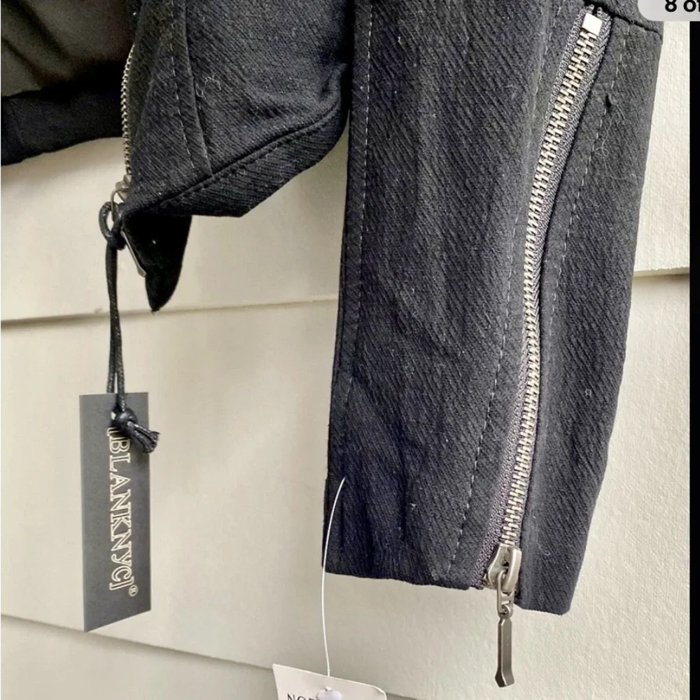 Blank NYC Black Zippered Women's Blazer-Size Large-NWT - Picture 10 of 15